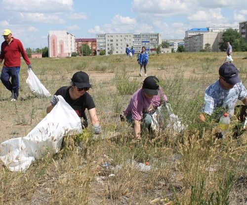 Молодежь и госслужащие Лисаковска приняли участие в экологической акции
